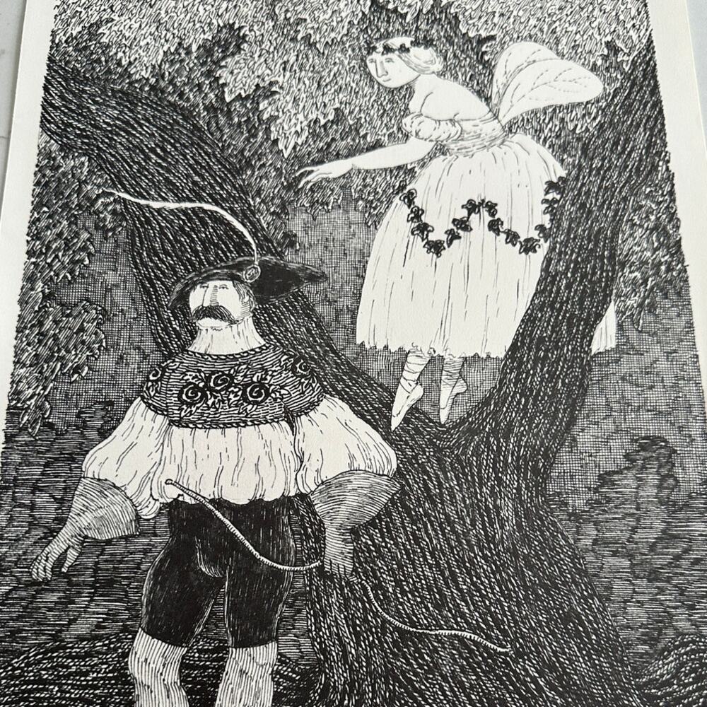 Edward Gorey Georges Bumby Art Print 16x11" Gothic Illustration ~ 260217-WH 776